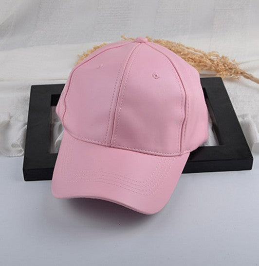 Liora Retro Leather Baseball Cap