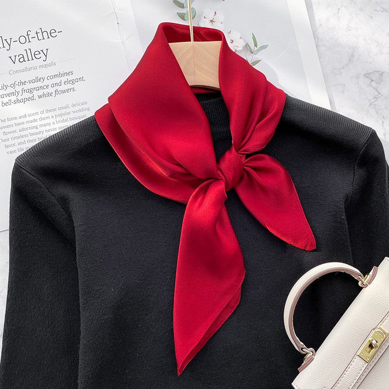 Aurelia Luxe Silk Square Scarf