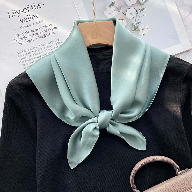 Aurelia Luxe Silk Square Scarf