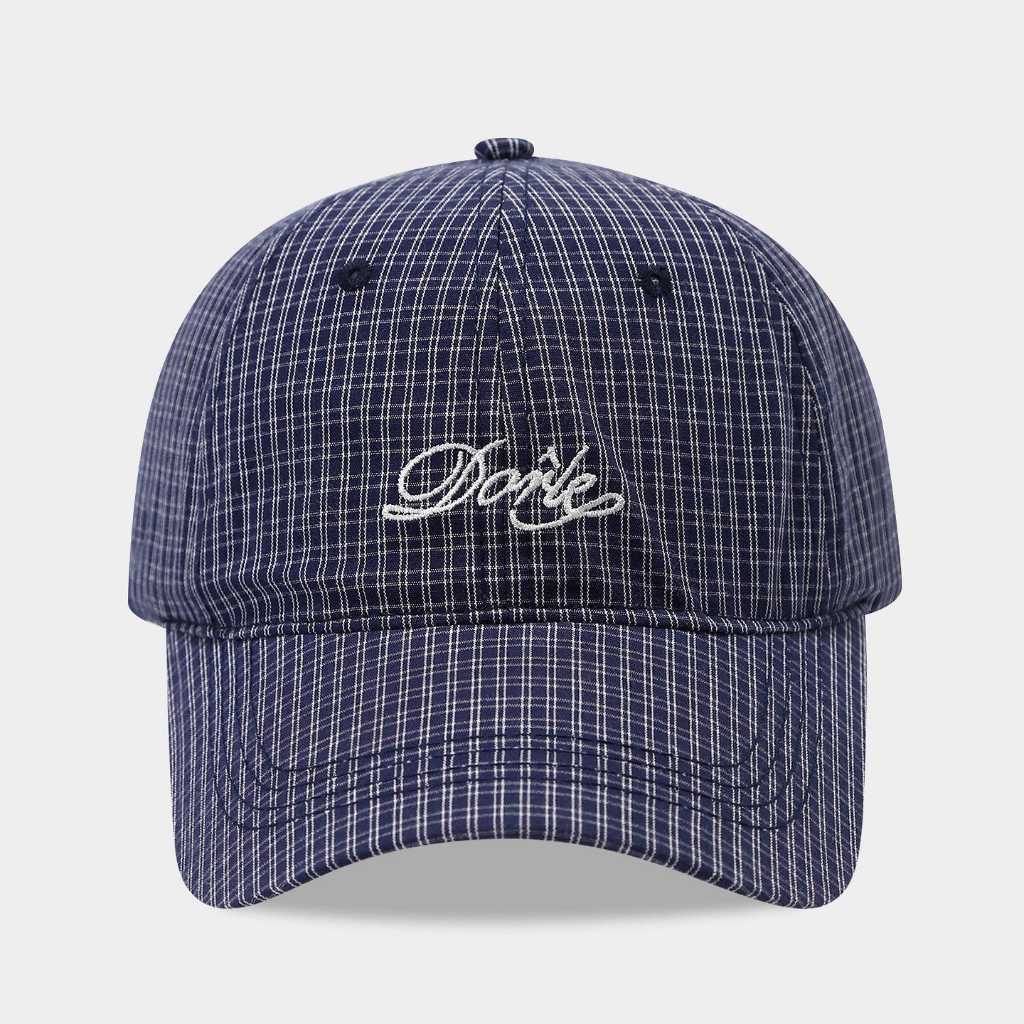 Kaia Plaid Dome Peaked Cap
