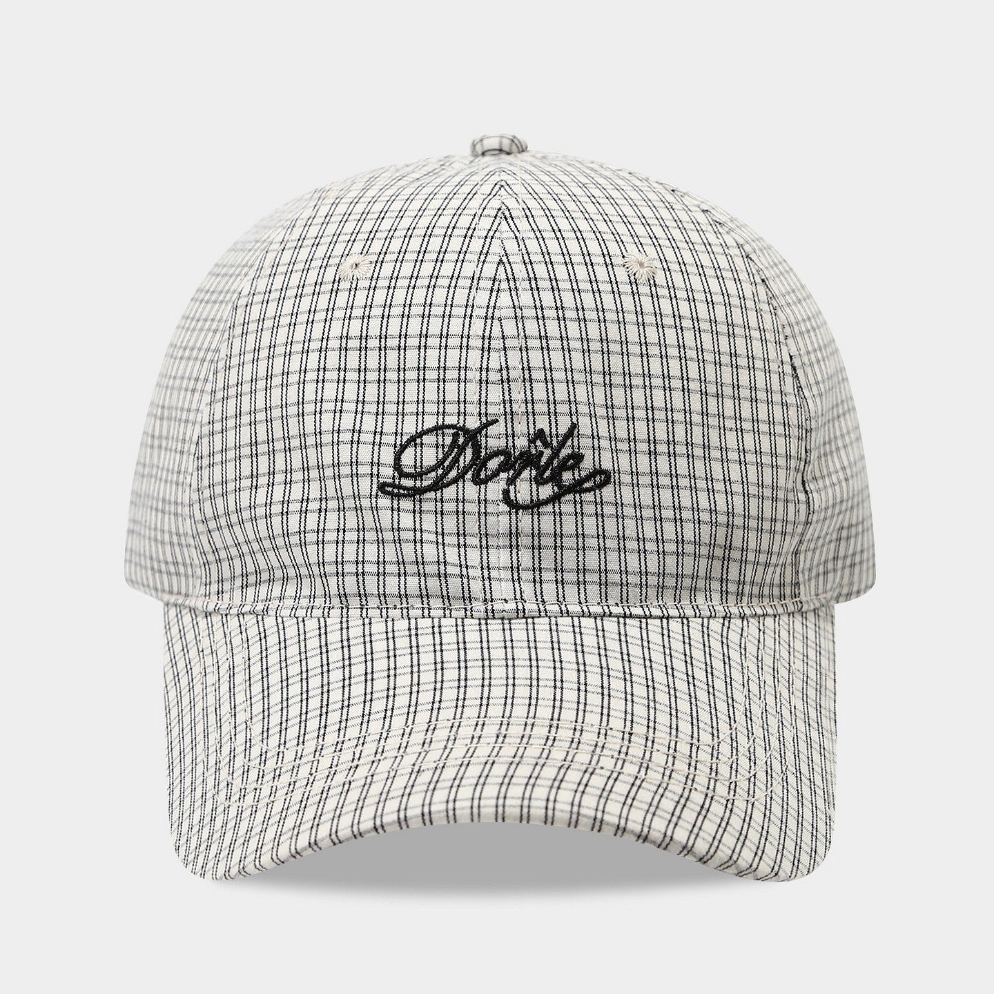 Kaia Plaid Dome Peaked Cap