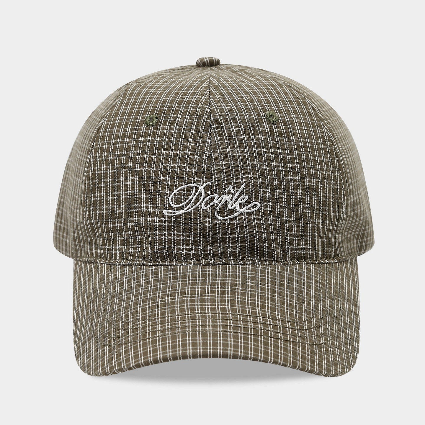 Kaia Plaid Dome Peaked Cap