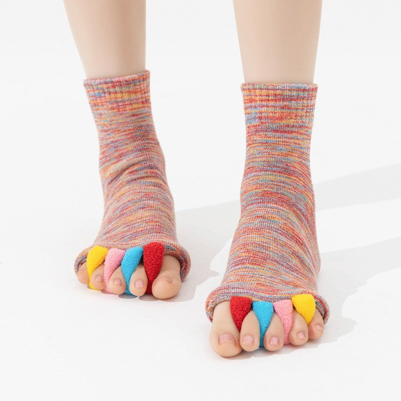 Kaori Colorful Yoga Toe Socks