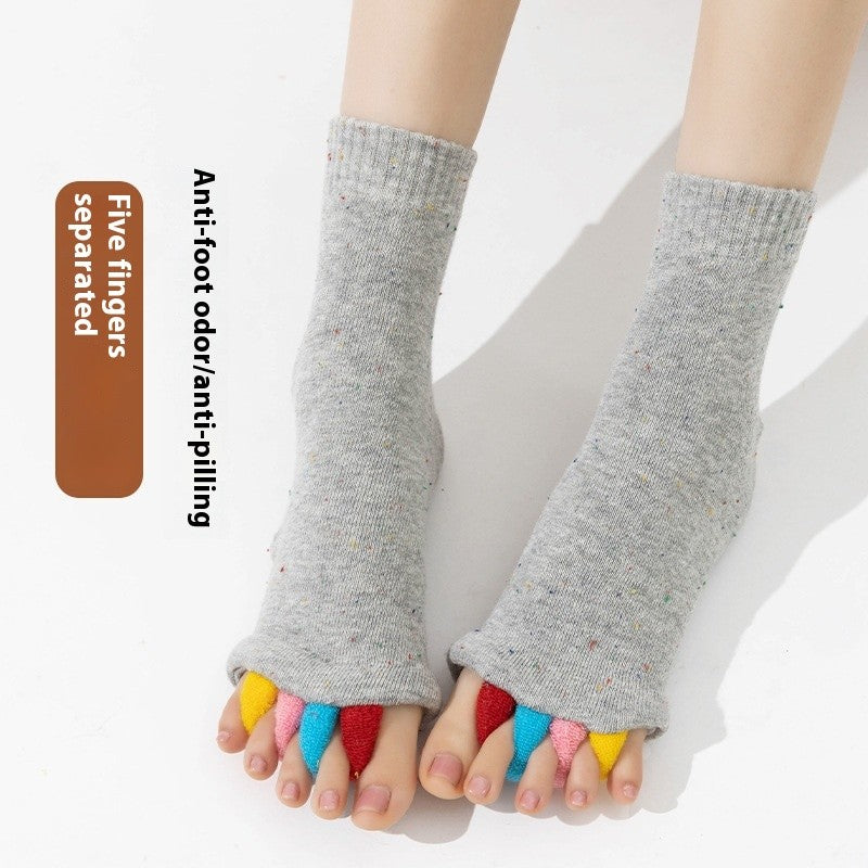 Kaori Colorful Yoga Toe Socks