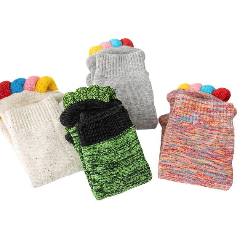 Kaori Colorful Yoga Toe Socks