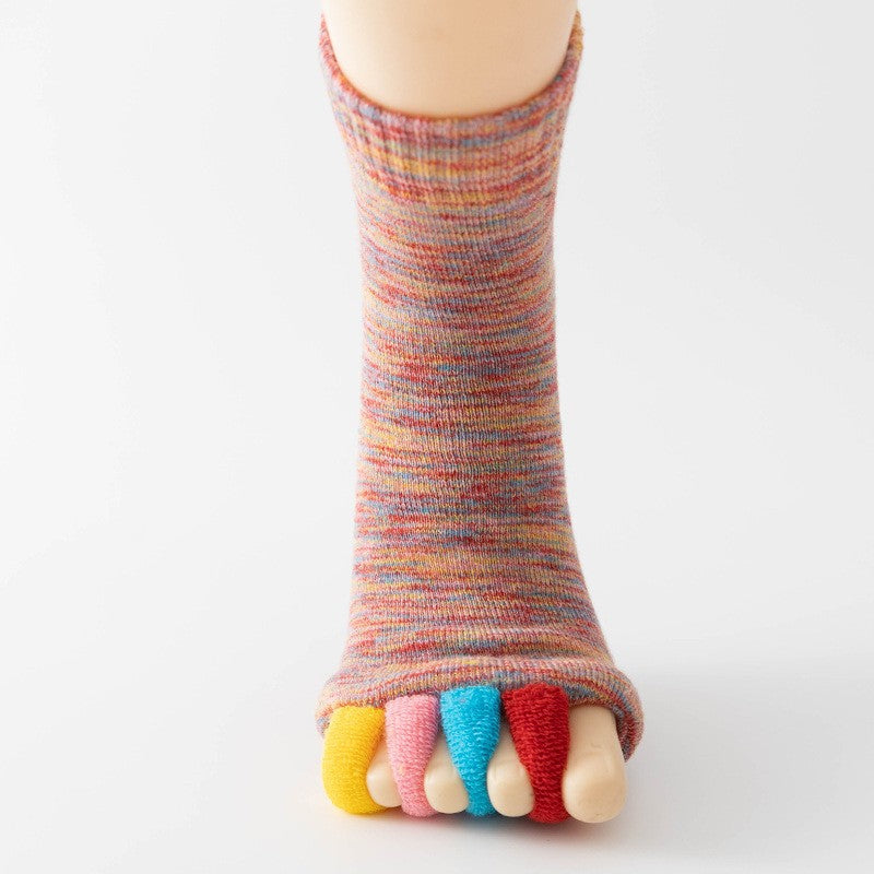Kaori Colorful Yoga Toe Socks