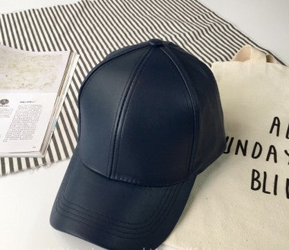 Liora Retro Leather Baseball Cap