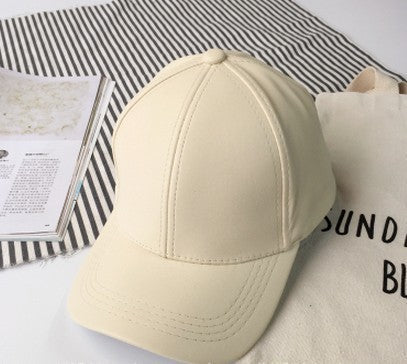 Liora Retro Leather Baseball Cap