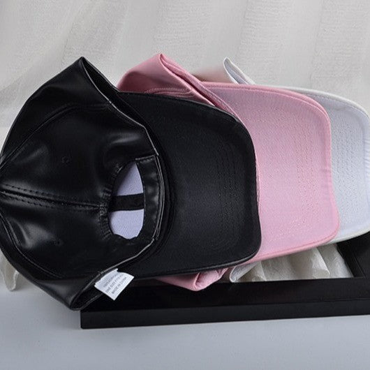 Liora Retro Leather Baseball Cap