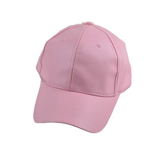 Liora Retro Leather Baseball Cap