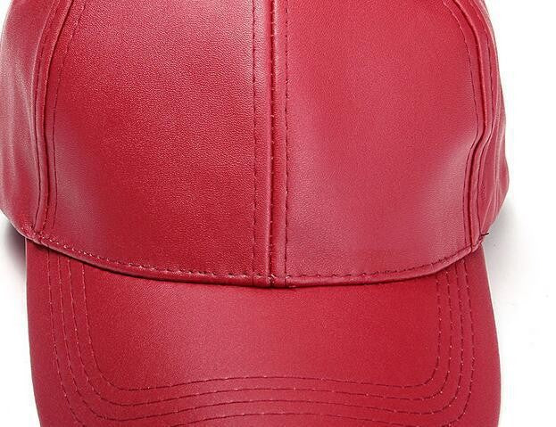 Liora Retro Leather Baseball Cap