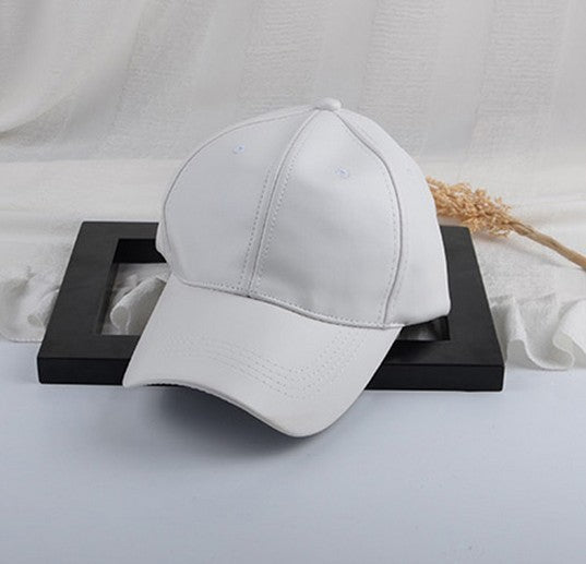 Liora Retro Leather Baseball Cap