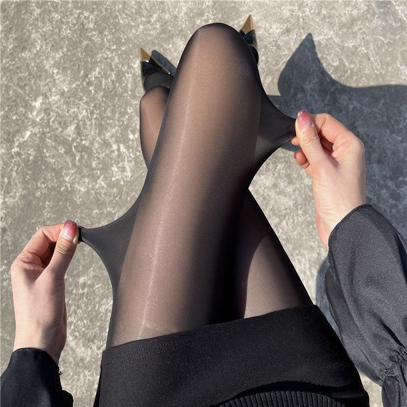 Sylphina Reflective Velvet Sheer Pantyhose